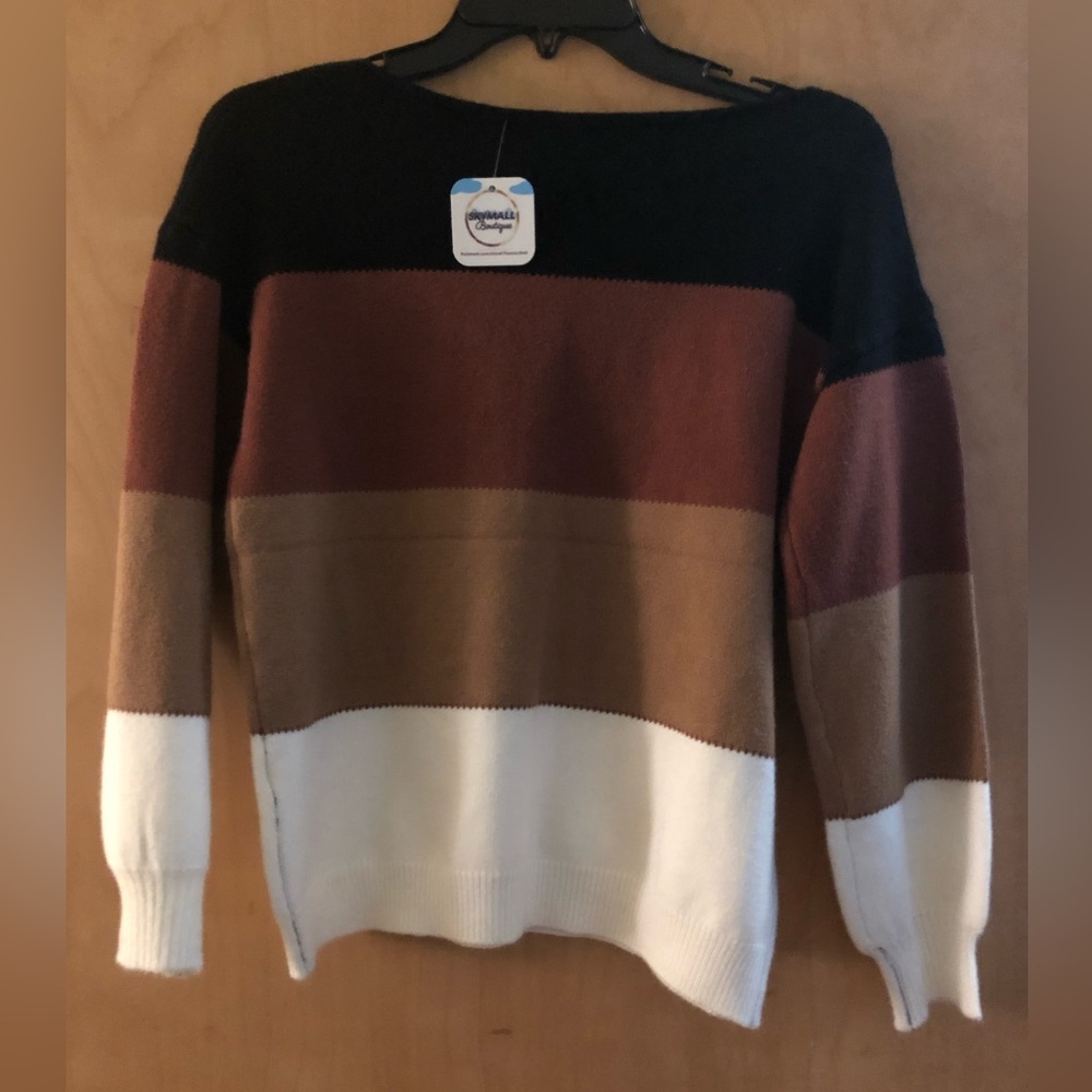 Womens striped sweater